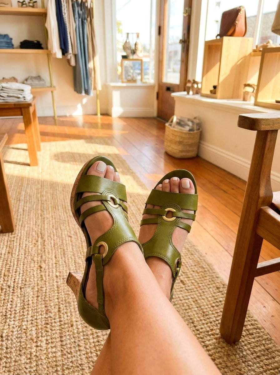 Nola Sandals - Heeled Comfort