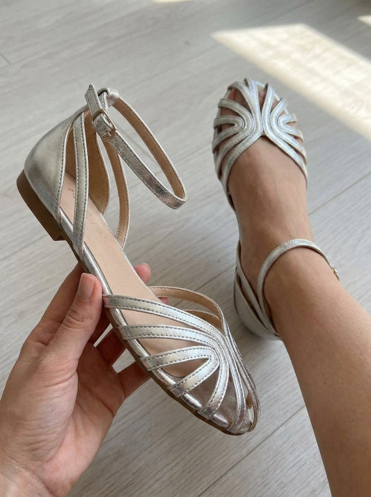 Victoire Sandals - Jewelled Ankle-Strap