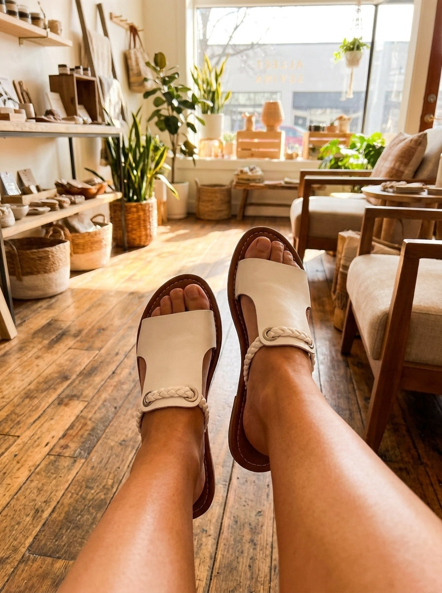Eveline Sandals - White