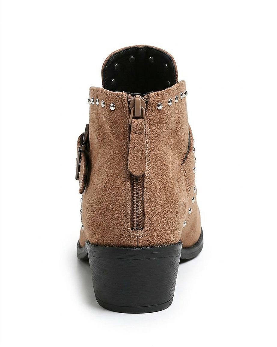 Haas Boots - Leather in Khaki - profile back