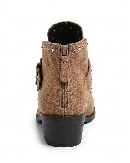 Haas Boots - Leather in Khaki - profile back