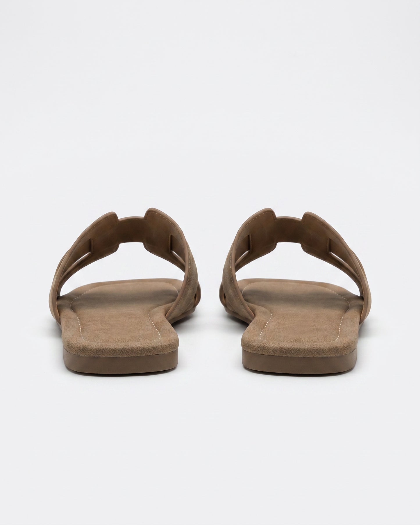 Pael Sandals - Square-Toe in Brown - profile back