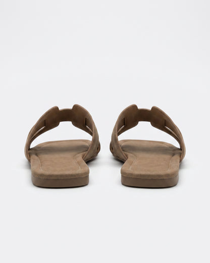 Pael Sandals - Square-Toe in Brown - profile back