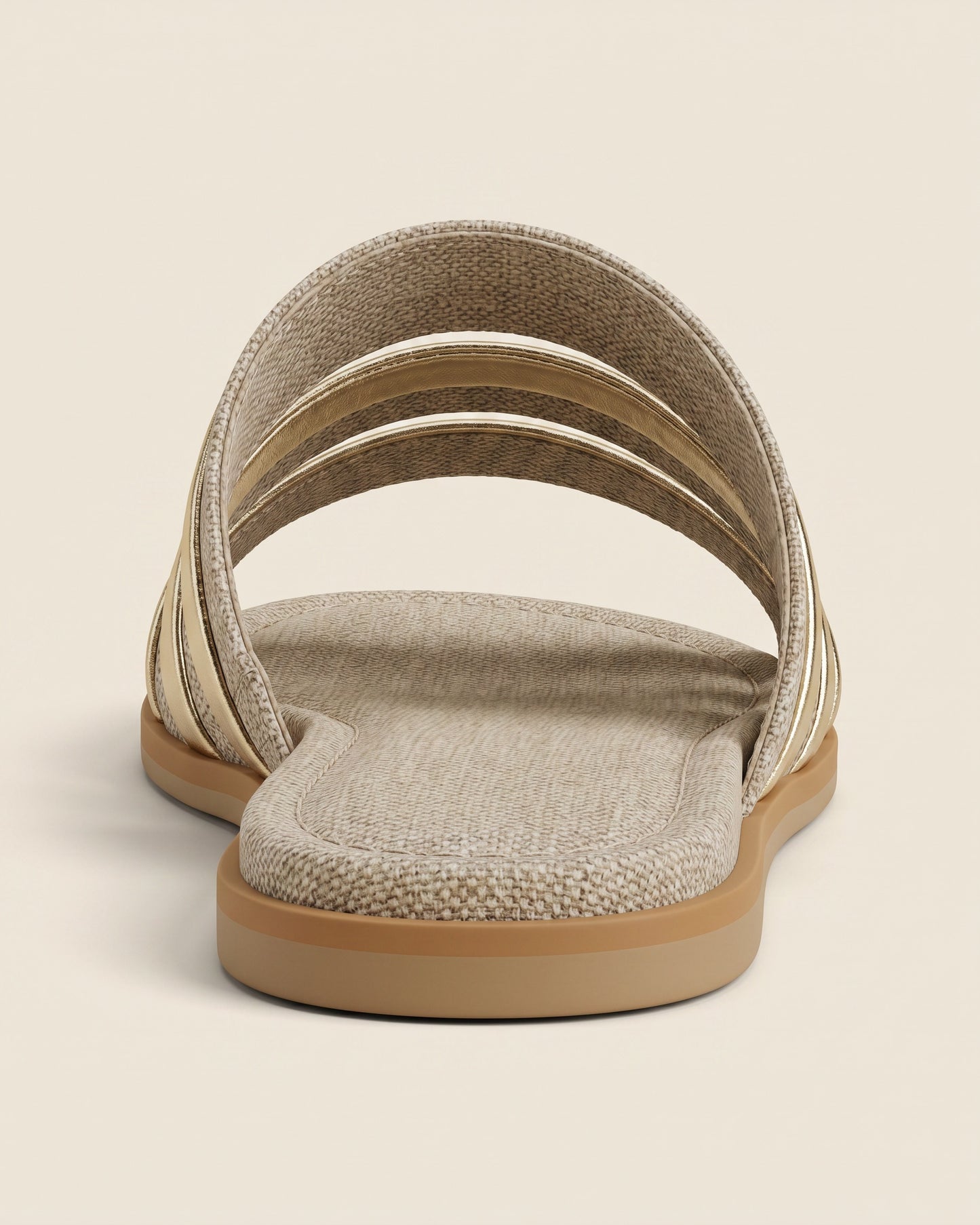 Sable Sandals in Beige - profile back