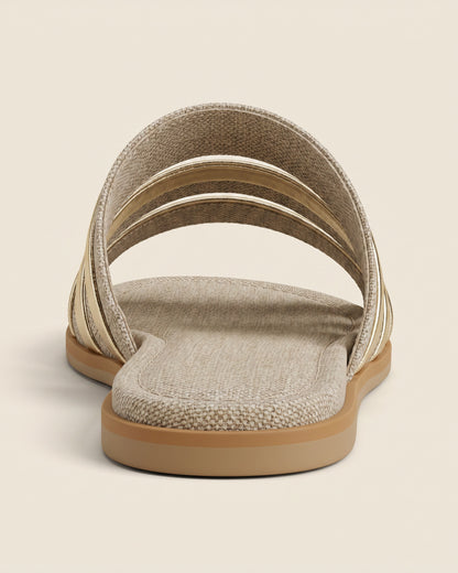 Sable Sandals in Beige - profile back