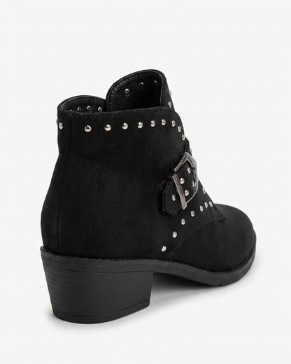 Haas Boots - Leather in Black - profile back black