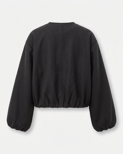 Lior Jacket - Zip in black - profile back black