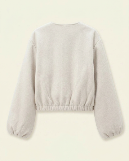 Lior Jacket - Zip in Beige - profile back