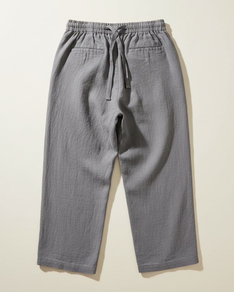 Lars Trousers - Relaxed Linen in Gray - profile back