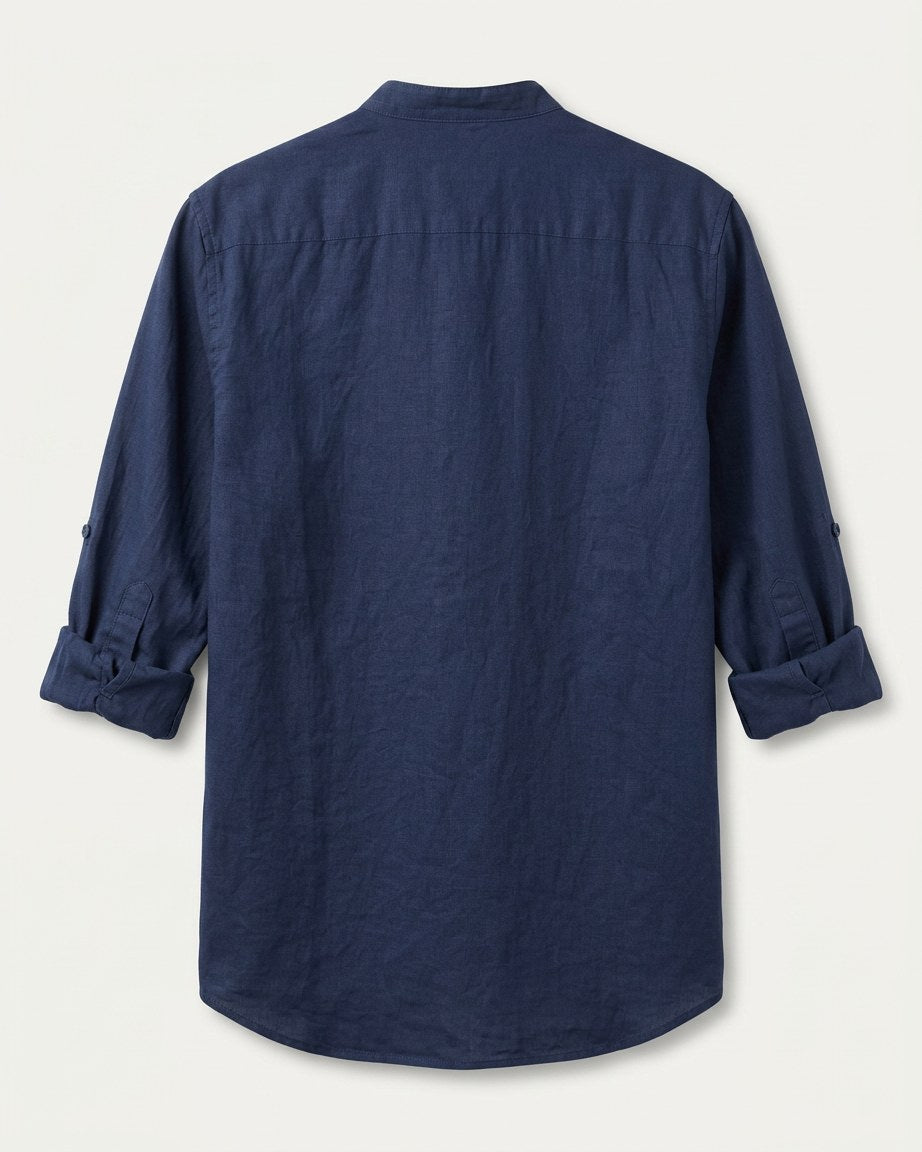 Wren Shirt - Linen in Default - profile back
