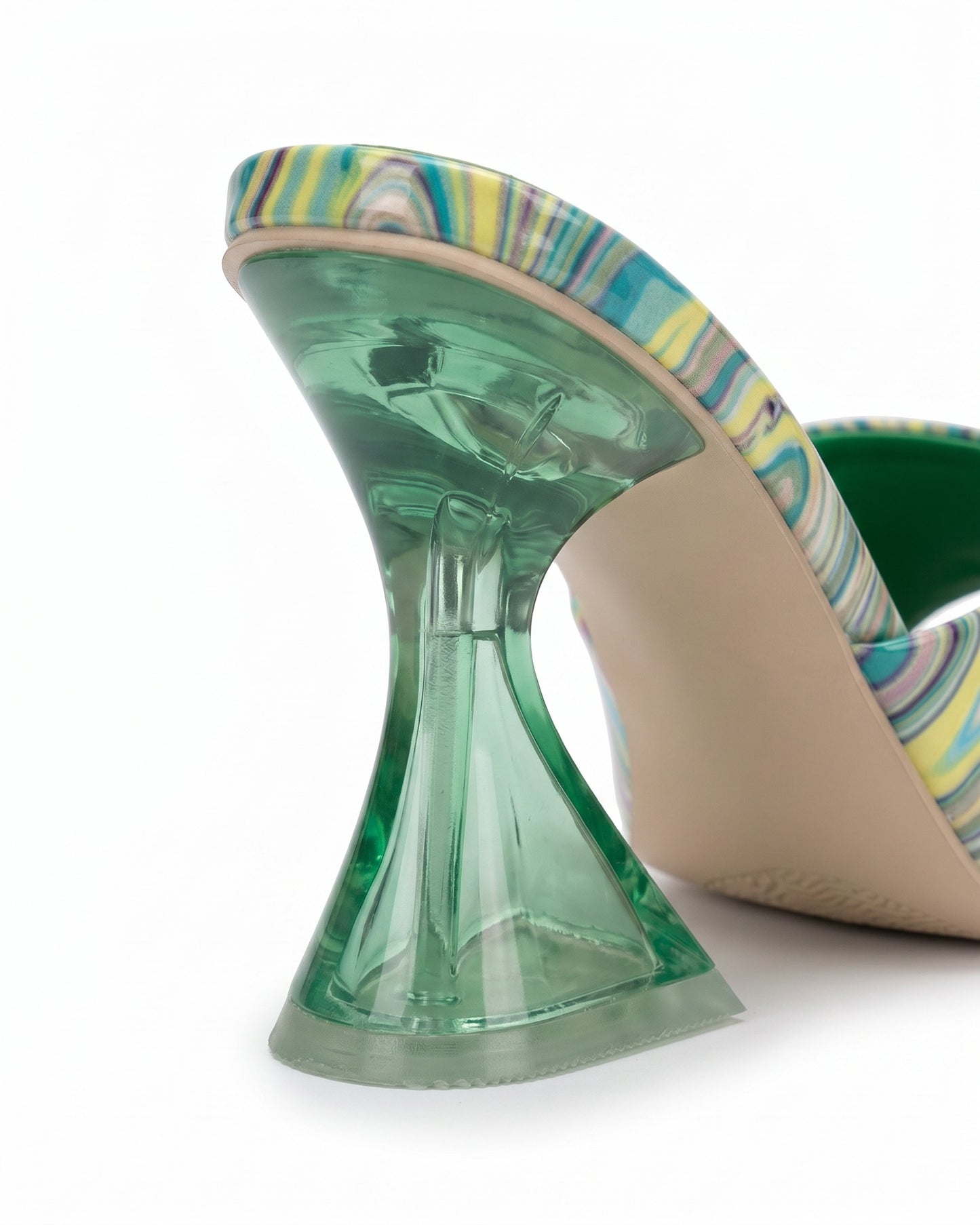 Haas Shoes - Square-Toe Leather in Green - profile detail 2