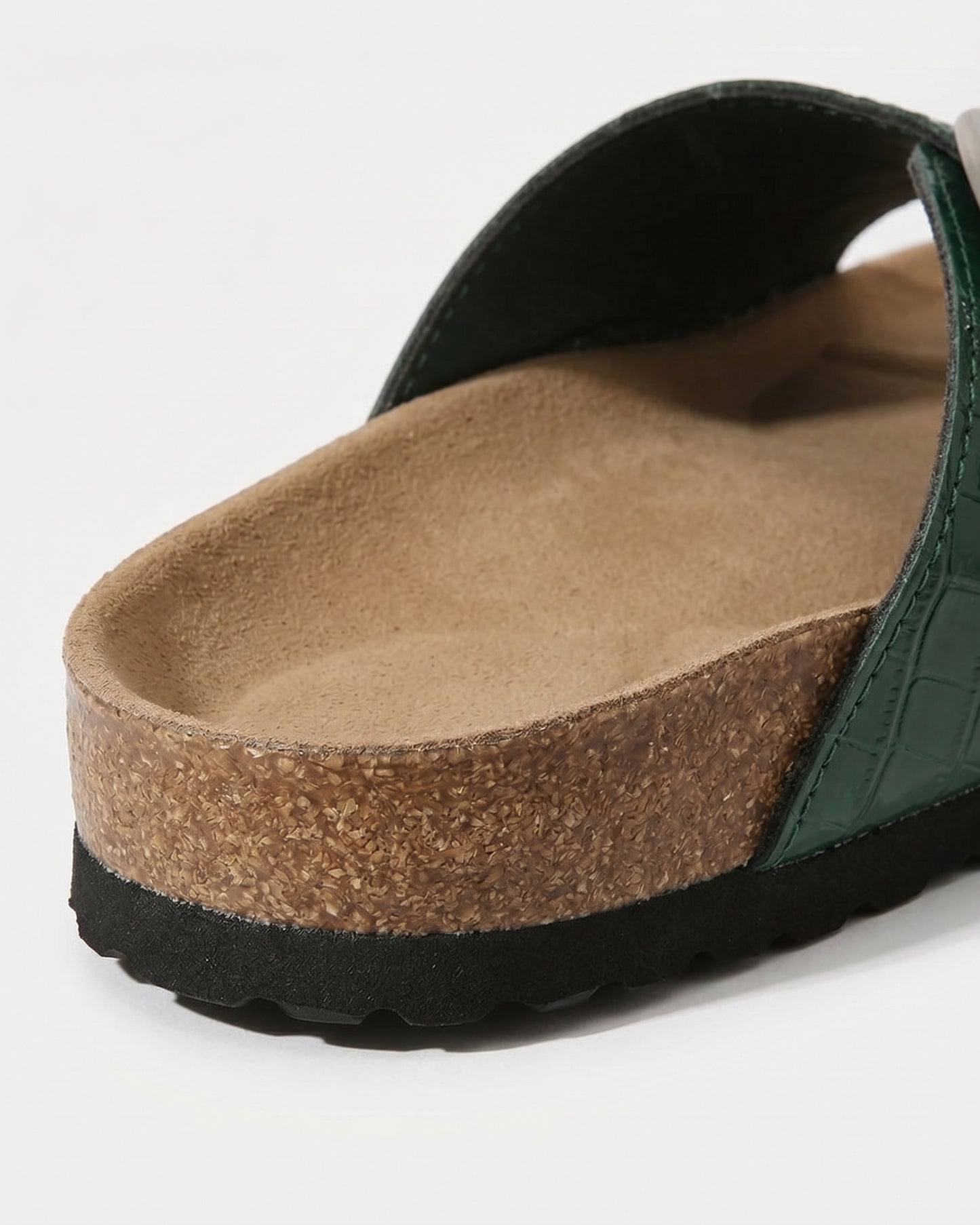 Uael Sandals - Leather in green - profile detail 2