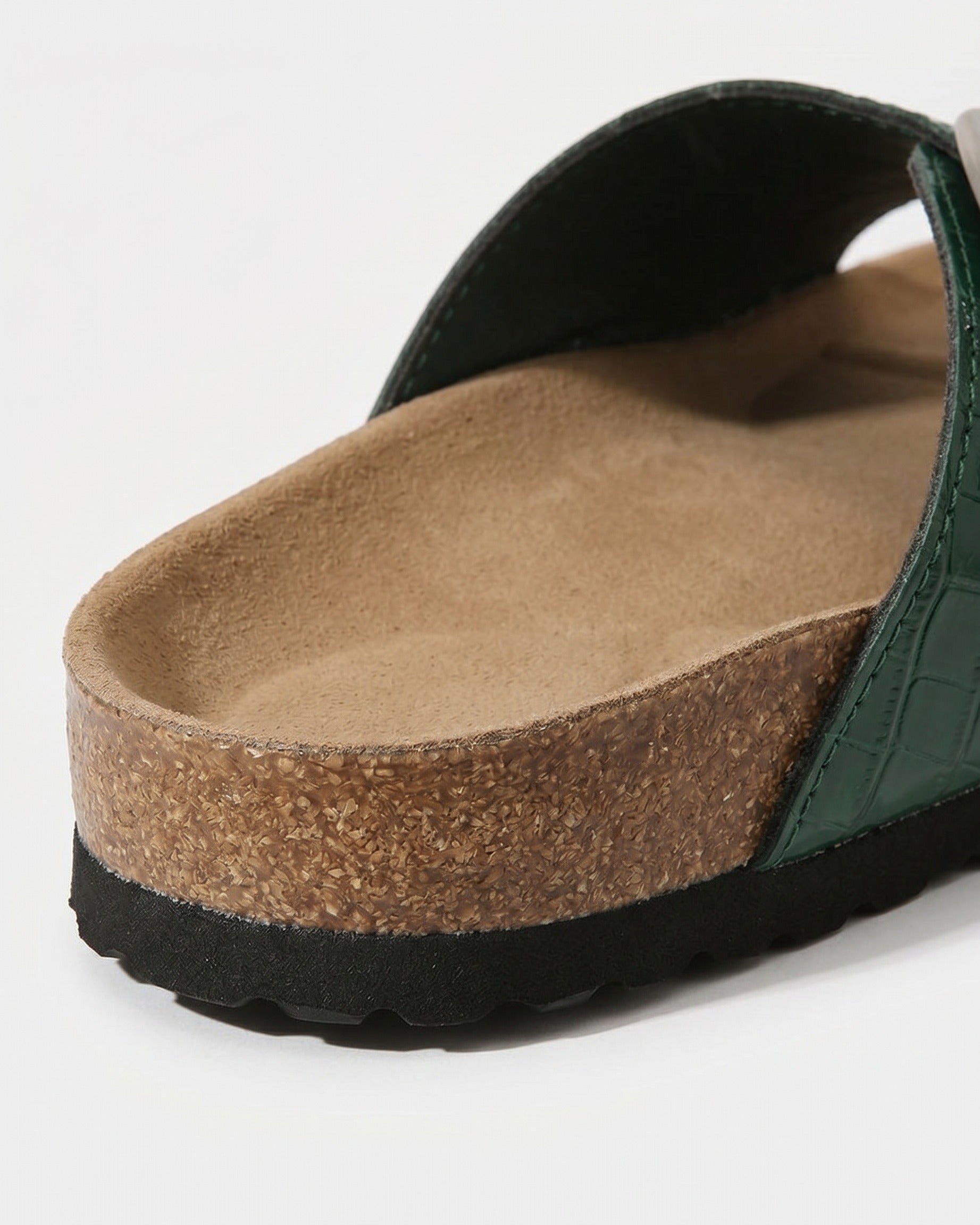Uael Sandals - Leather in green - profile detail 2