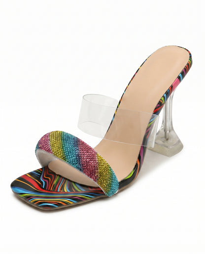 Raen Sandals - Square-Toe in Color - profile detail