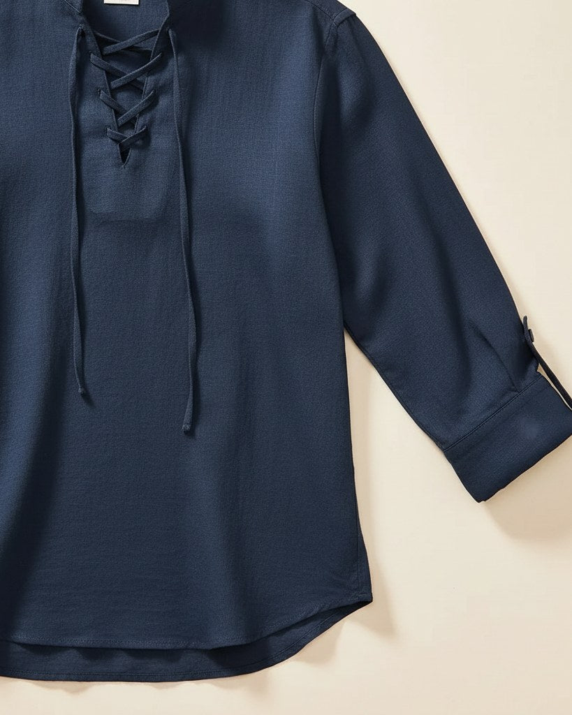 Wren Shirt - Linen in Default - profile detail