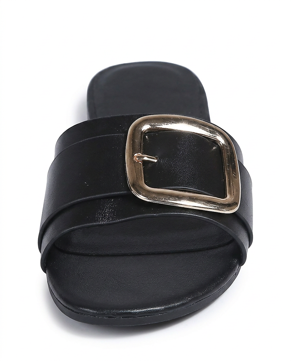 Arco Sandals in Black - profile front black