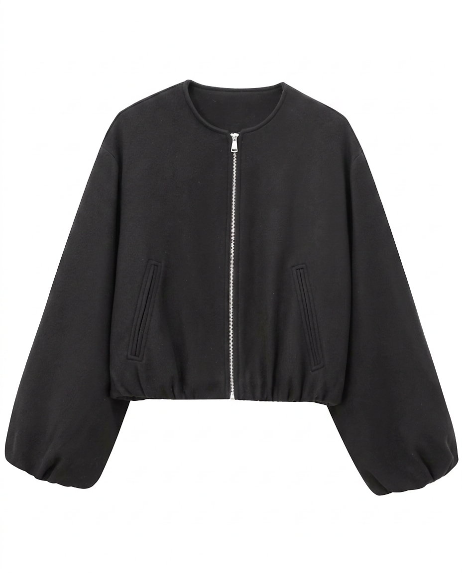 Lior Jacket - Zip in black