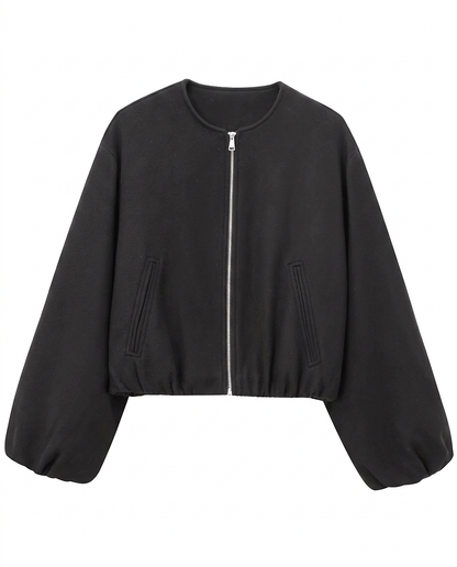 Lior Jacket - Zip in black