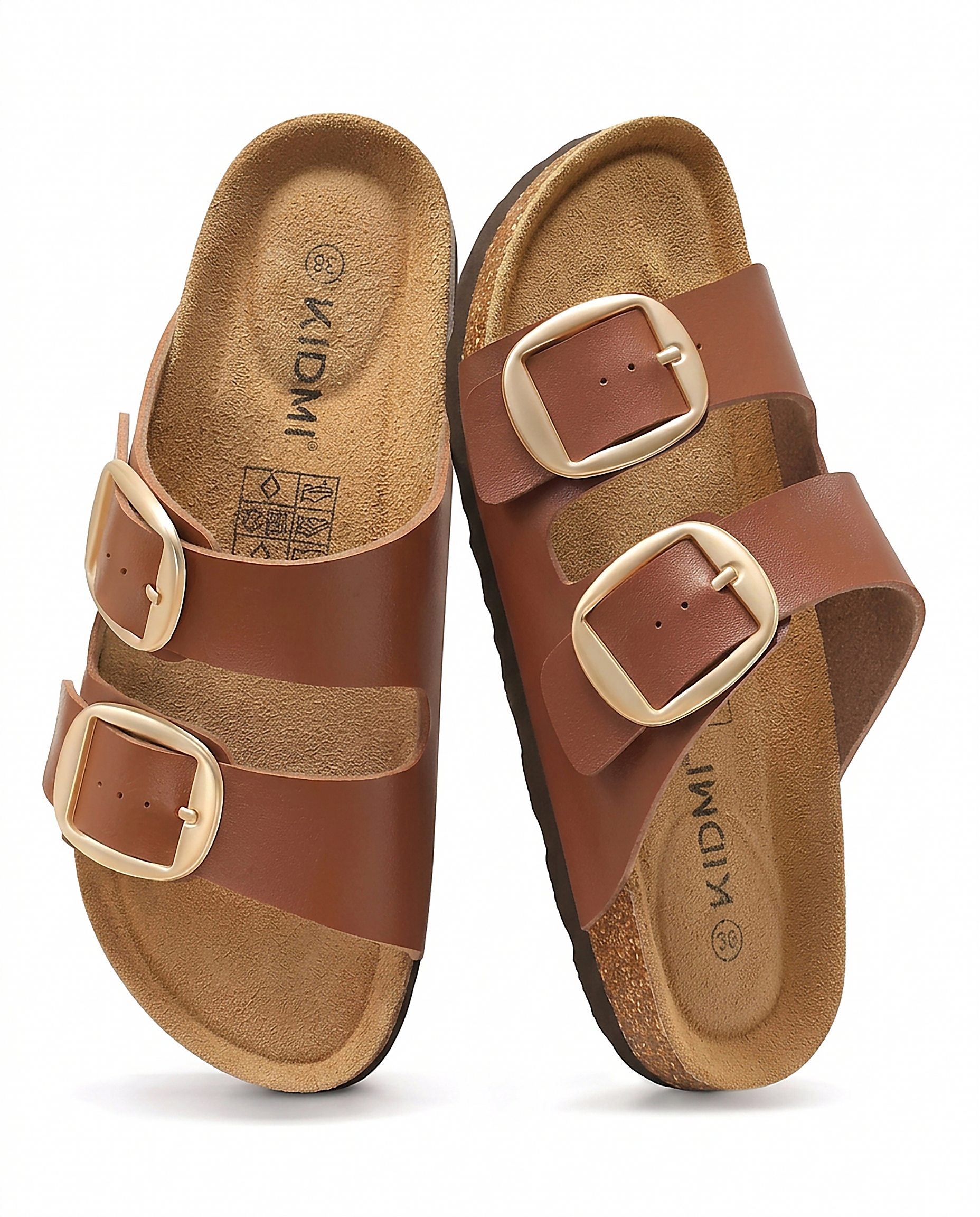 Harriet Sandals in Brown - profile front