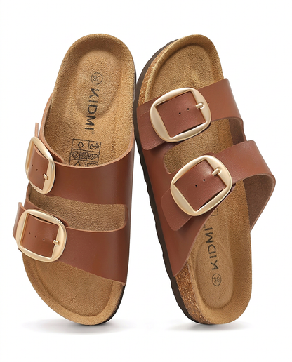 Harriet Sandals in Brown - profile front