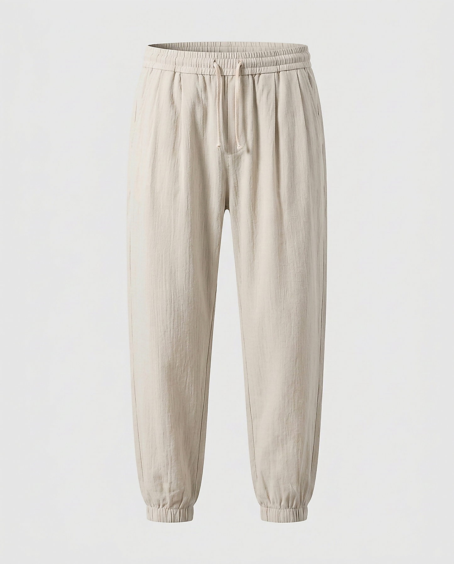 Anchor Trousers - Relaxed Denim in Beige - profile front beige