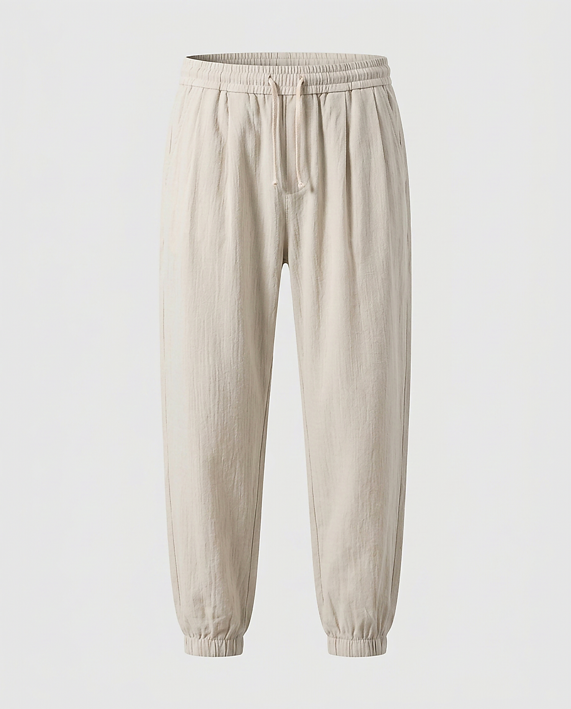 Anchor Trousers - Relaxed Denim in Beige - profile front beige