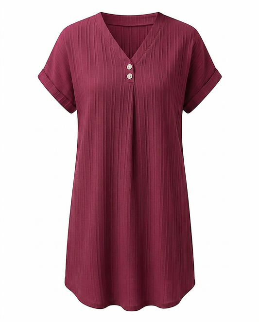 Sigrid Dress - Relaxed in Rose red