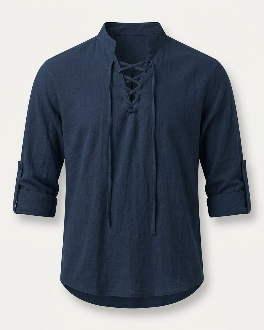 Wren Shirt - Linen in Default - profile front