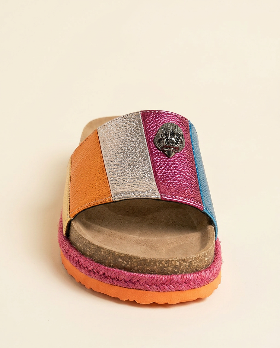 Cove Sandals - Platform in Beige - profile front