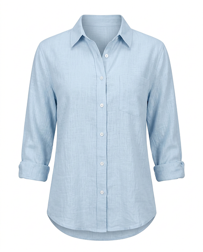 Marit Shirt - Relaxed Linen in Pink