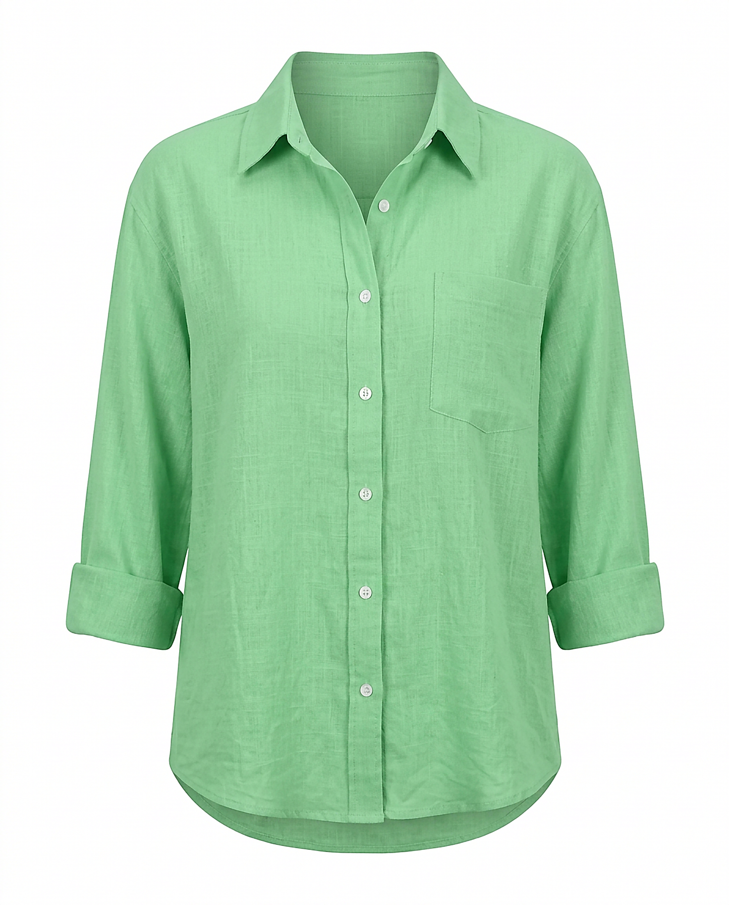 Marit Shirt - Relaxed Linen in Light Green