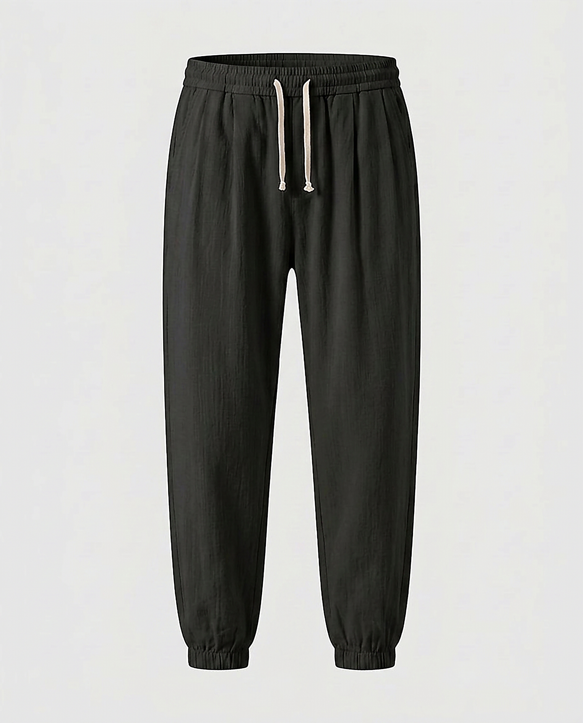 Anchor Trousers - Relaxed Denim in Black - profile front black
