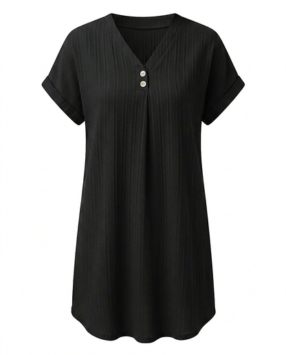 Sigrid Dress - Relaxed in Black - profile front black