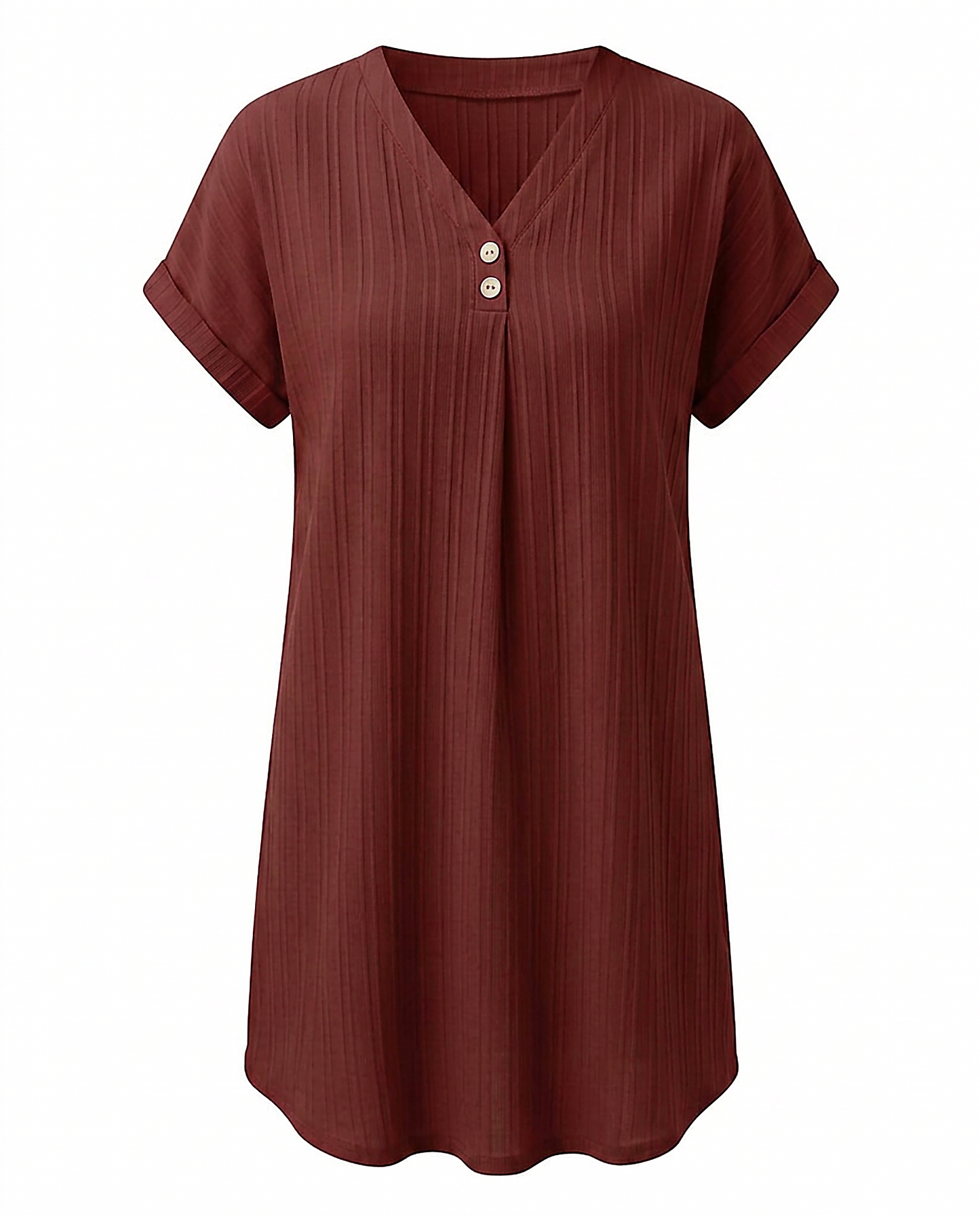 Sigrid Dress - Relaxed in Dark red