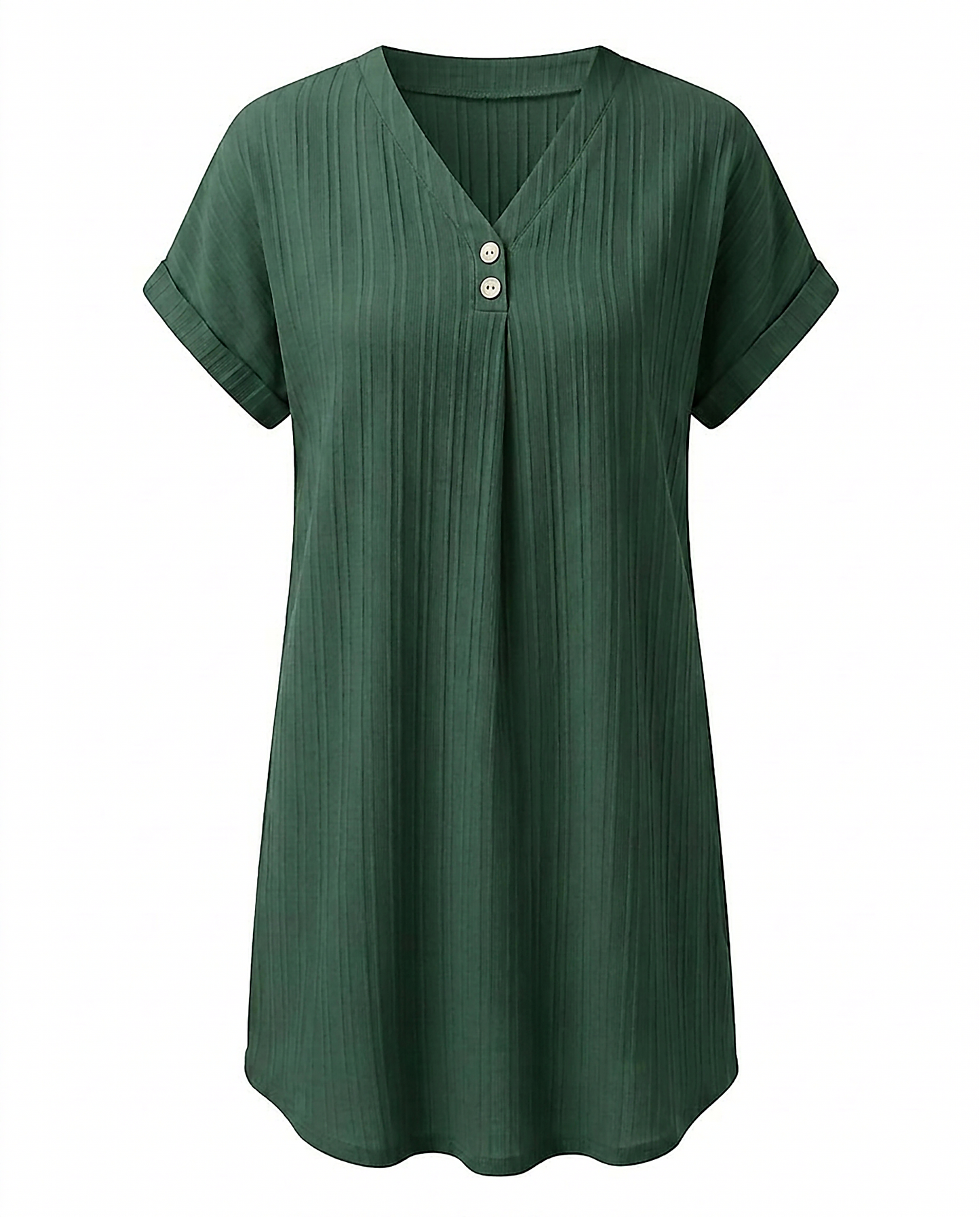 Sigrid Dress - Relaxed in Green - profile front green