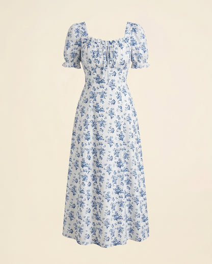 Eleo Dress in WHITE - profile front