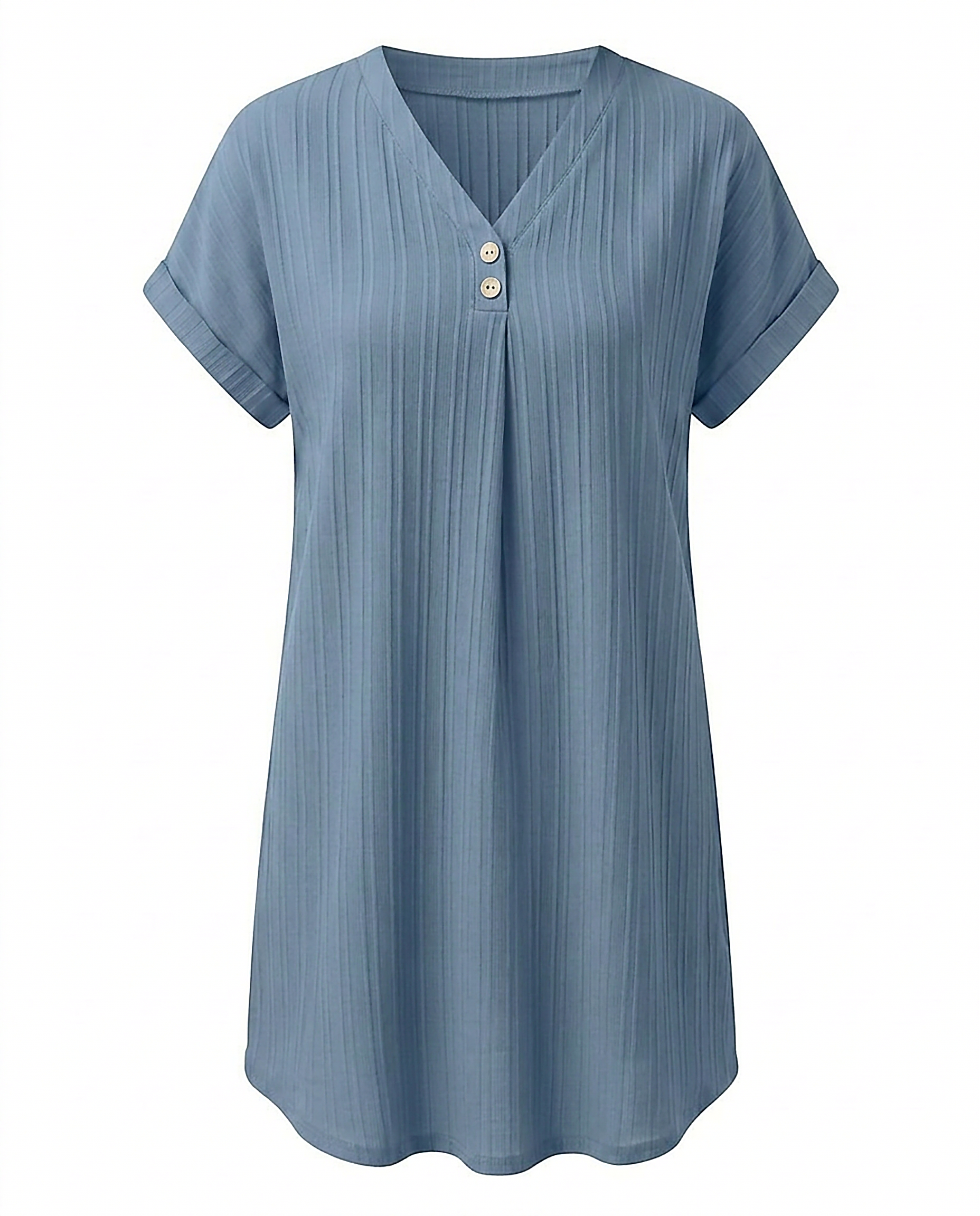 Sigrid Dress - Relaxed in Light Blue - profile front
