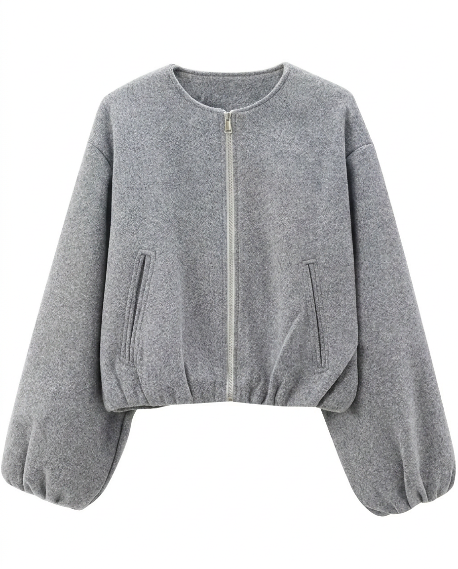 Lior Jacket - Zip in GRAY
