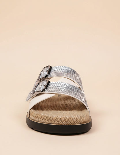 Sael Sandals in WHITE - profile front