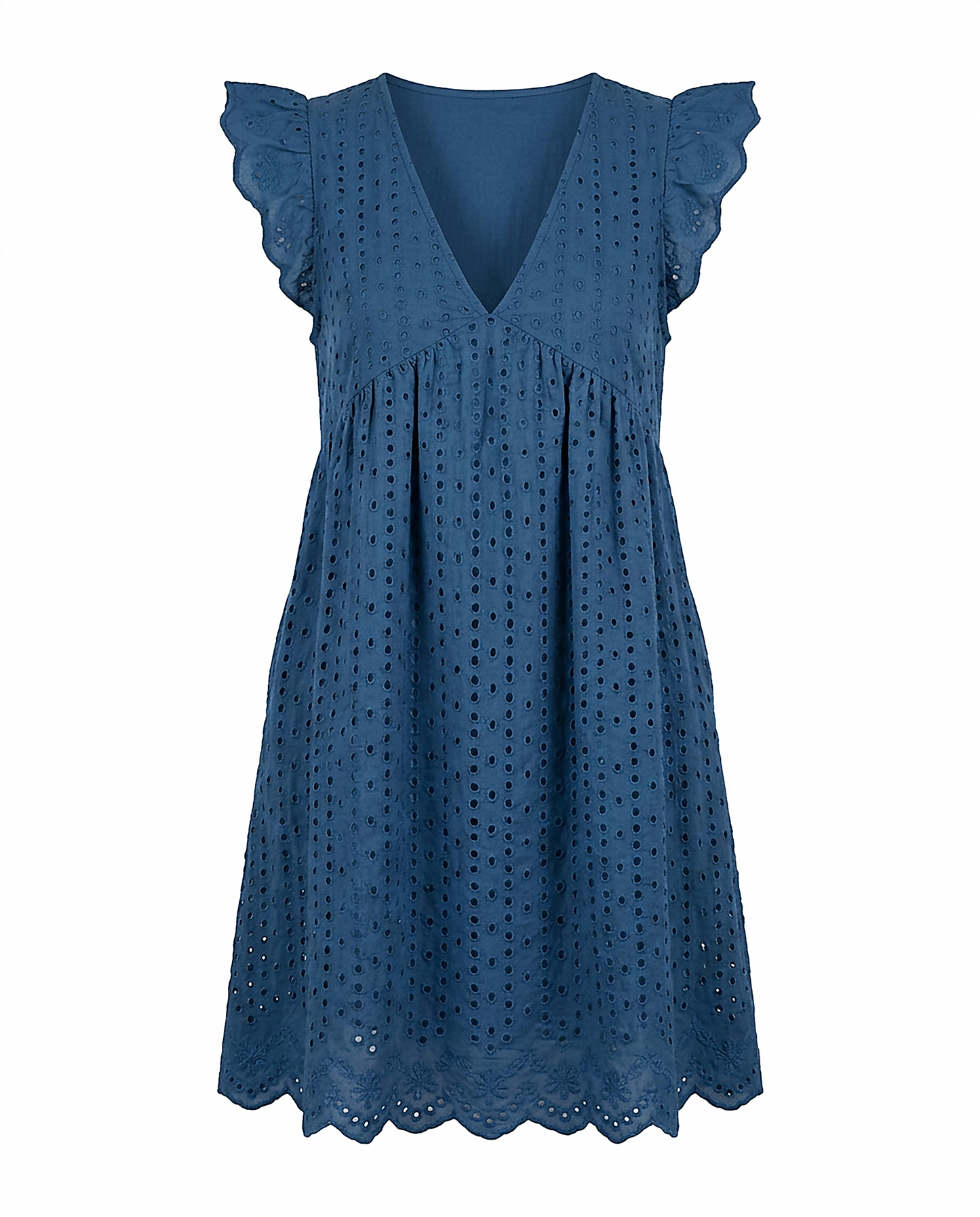 Ivy Dress in Blue - profile front