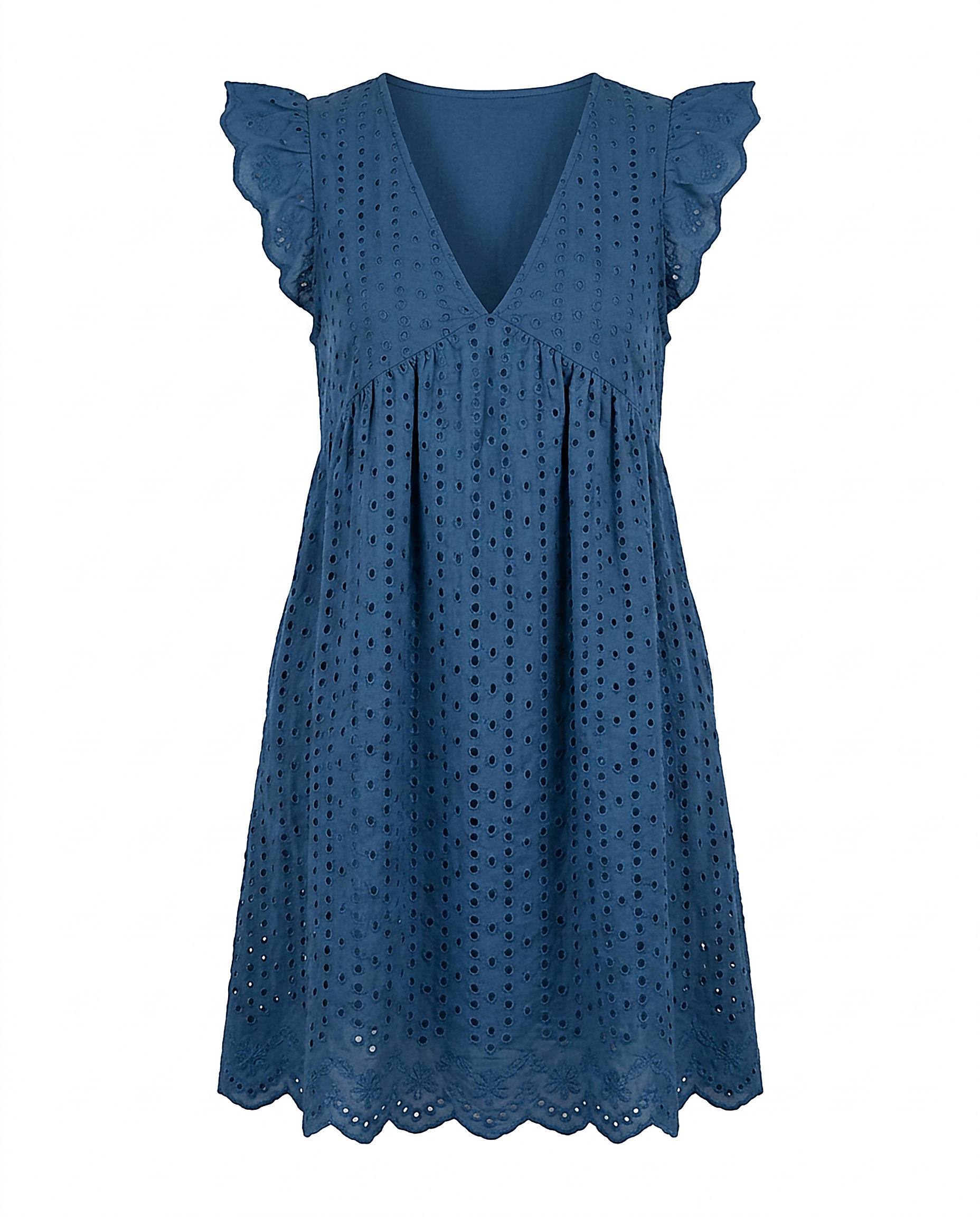 Ivy Dress in Blue - profile front