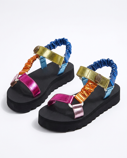 Ingrid Sandals - Platform in Color - profile front