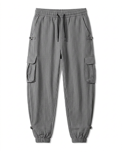 Porter Trousers - Relaxed Linen in Grey green pants - profile front