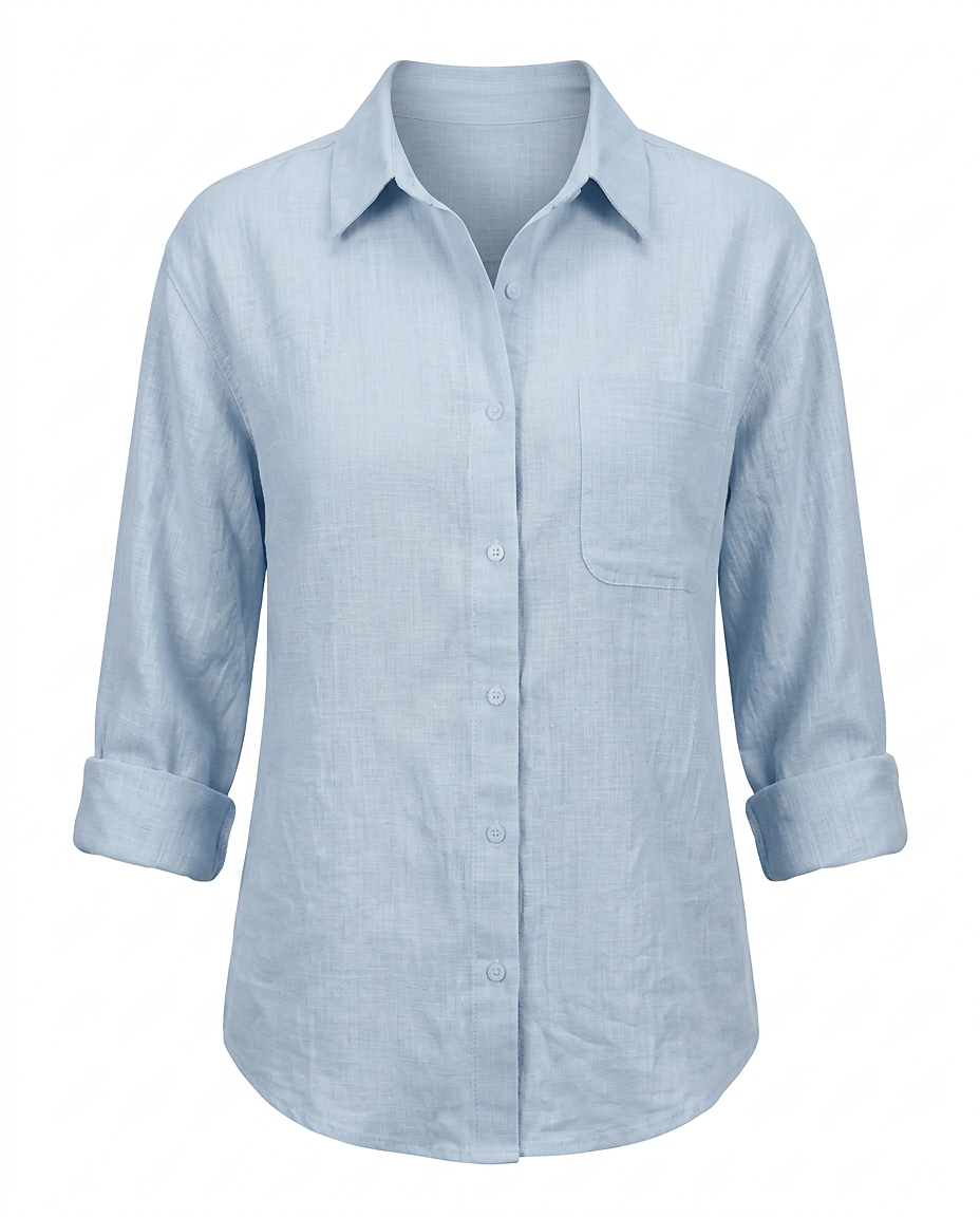 Ciel Shirt - Linen in black