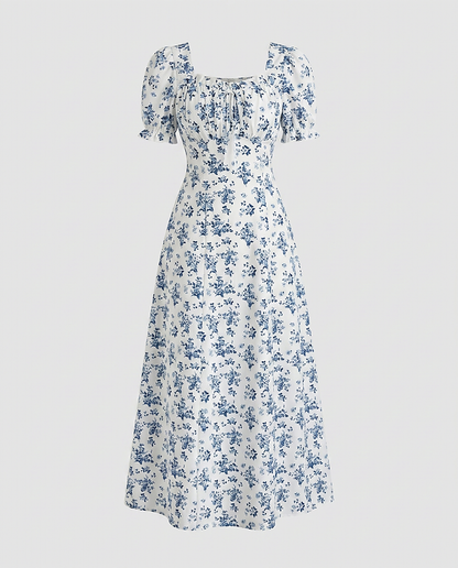 Wilma Dress in WHITE - profile front