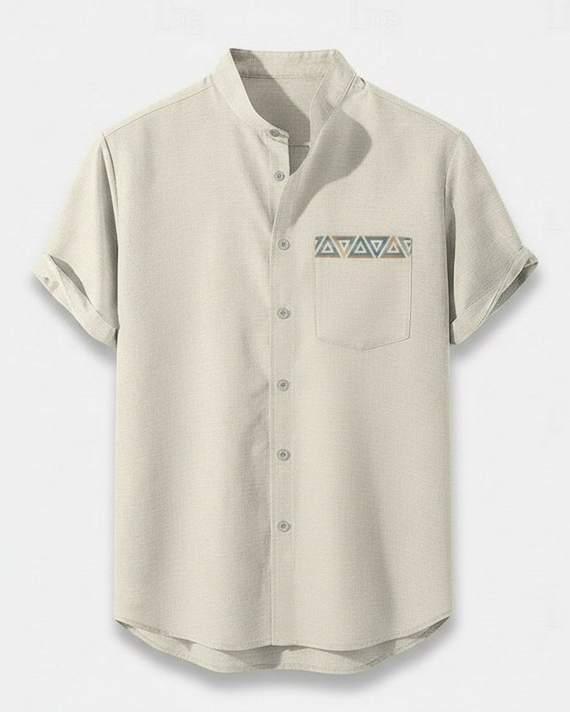 Idris T-Shirt - Linen in Aeh211