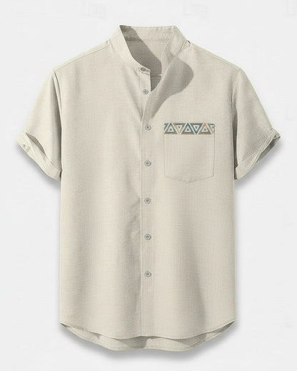 Idris T-Shirt - Linen in Aeh211
