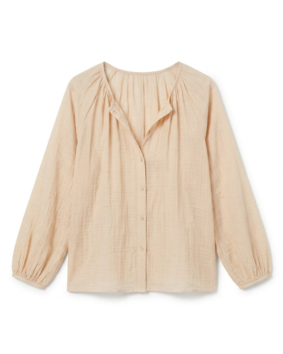 Luca Shirt - Relaxed Linen in Apricot