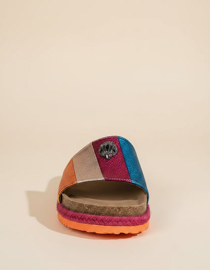 Cove Sandals - Platform in Beige - profile front