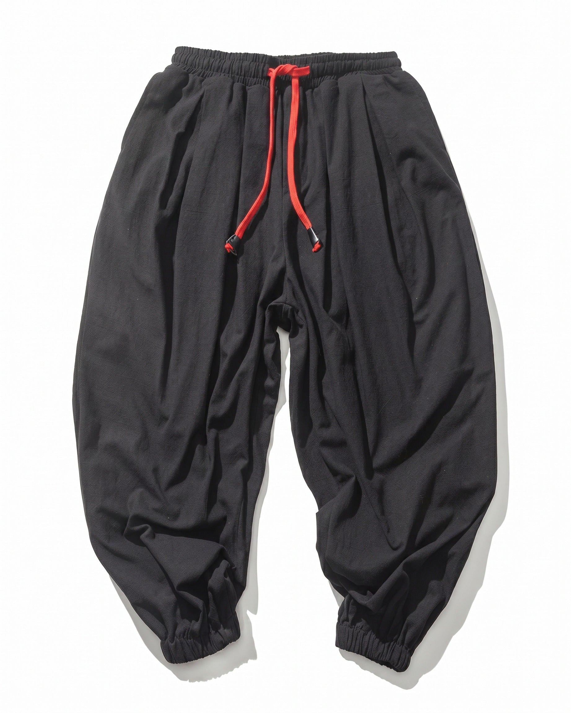Jaan Trousers - Linen in black - profile front black